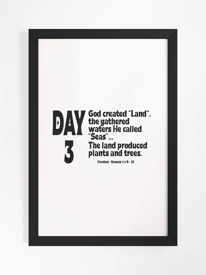CREATION: DAY 3 Christian, Jesus, faith, God, Bible, Christianity, Jesus Christ, religion, Bible Verse, Love product image (2)