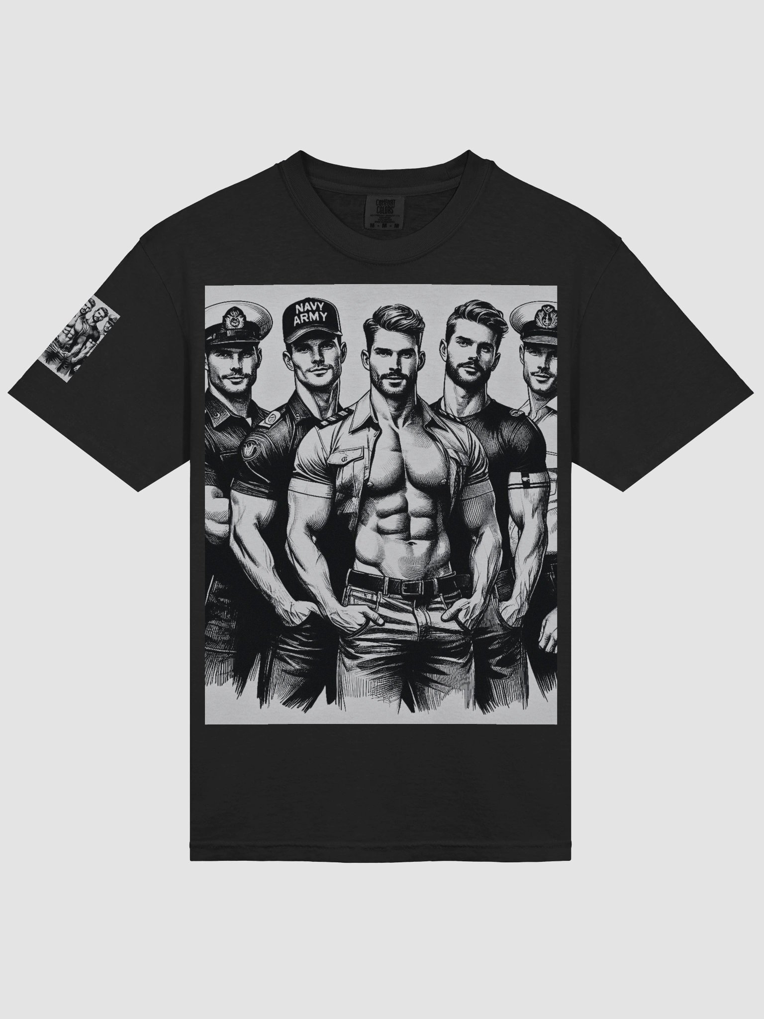Limited Time Offer Lucky DIP bonus! At Your Service Tom of Finland Tribute Military Gay Pride T Shirt product image (3)