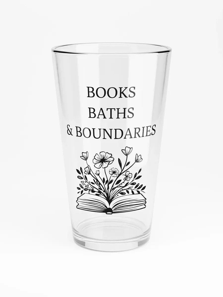 Books Baths and Boundaries - Pint Glass product image (3)