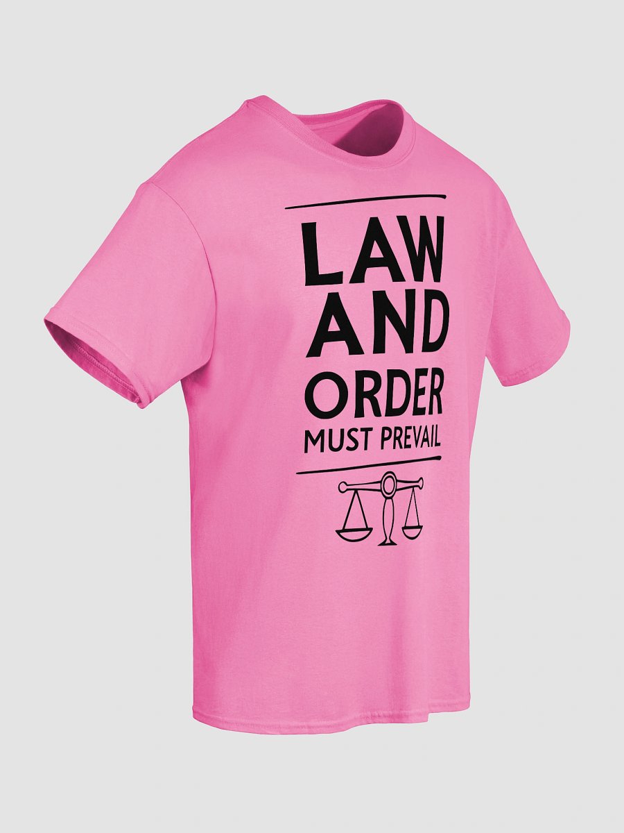 "Law & Order Must Prevail" Essential Truth Tee - Black Ink product image (8)