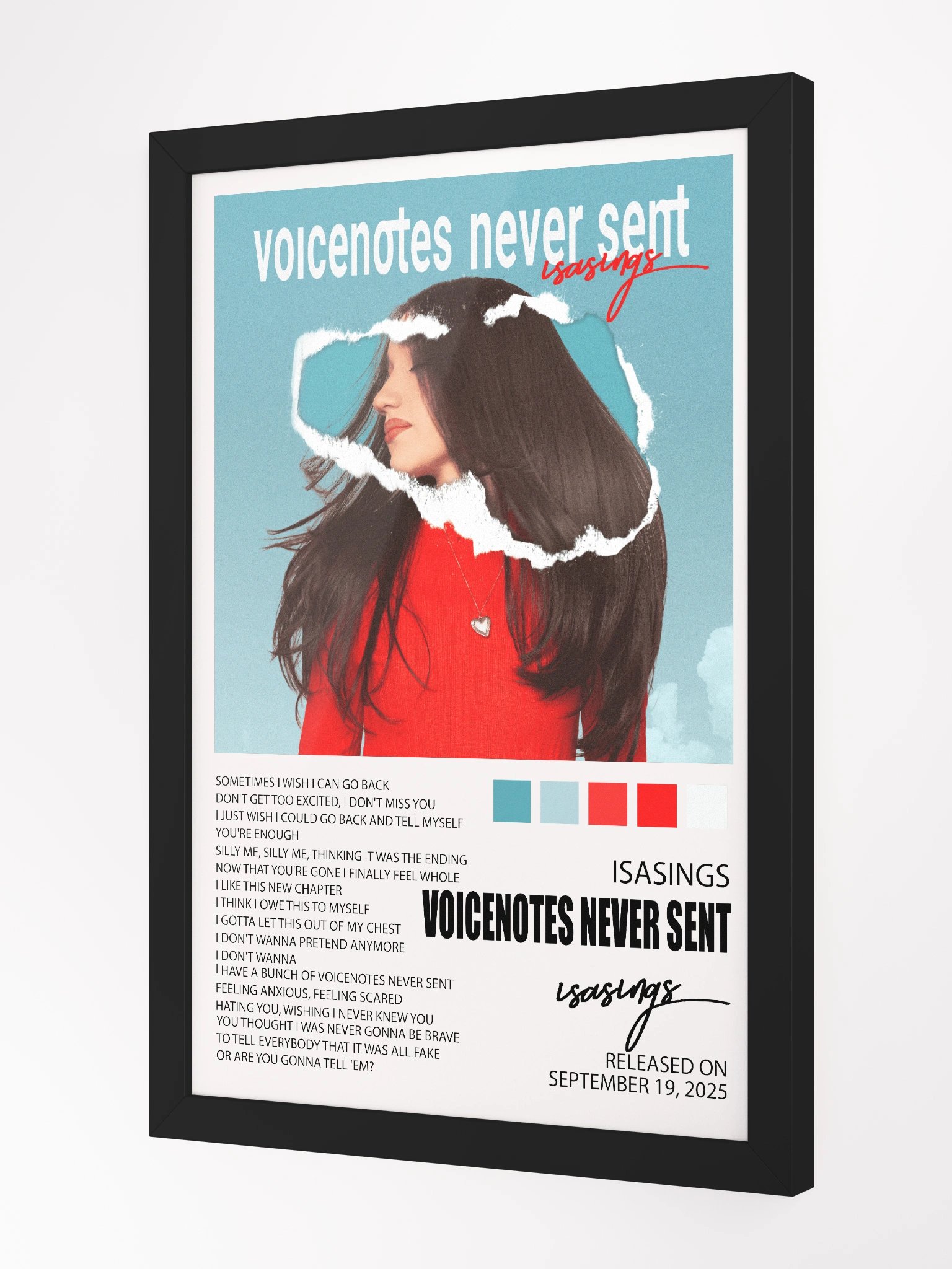 voicenotes framed matte poster product image (2)