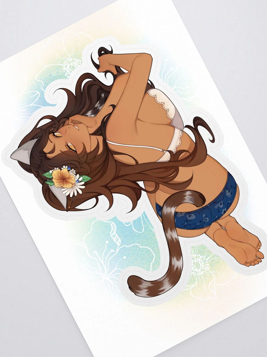 Clementine Cozy Kiss Cut Sticker product image (1)