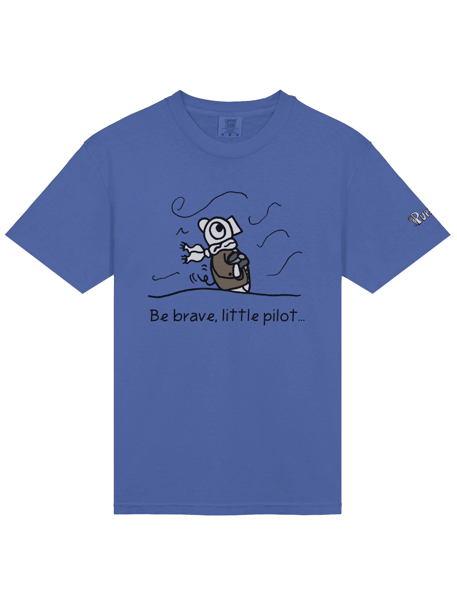 'Be brave, little pilot' Pupsies! Heavyweight T-Shirt product image (3)