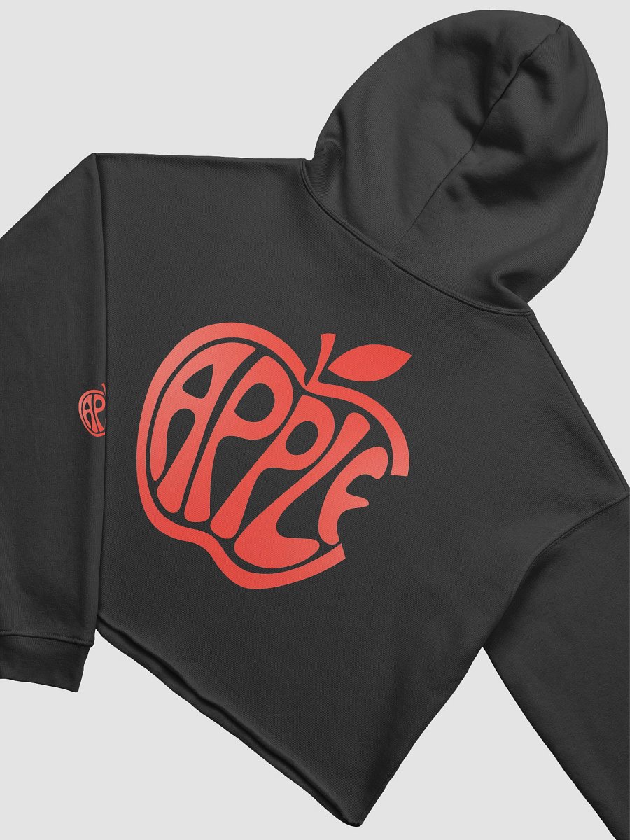 Stylized Apple Word Art Crop Hoodie product image (30)