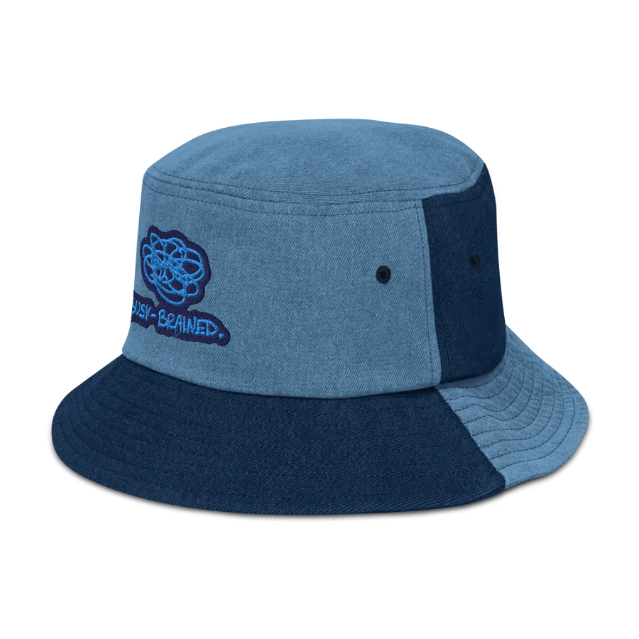 BUSY-BRAINED (electric) denim bucket hat product image (4)