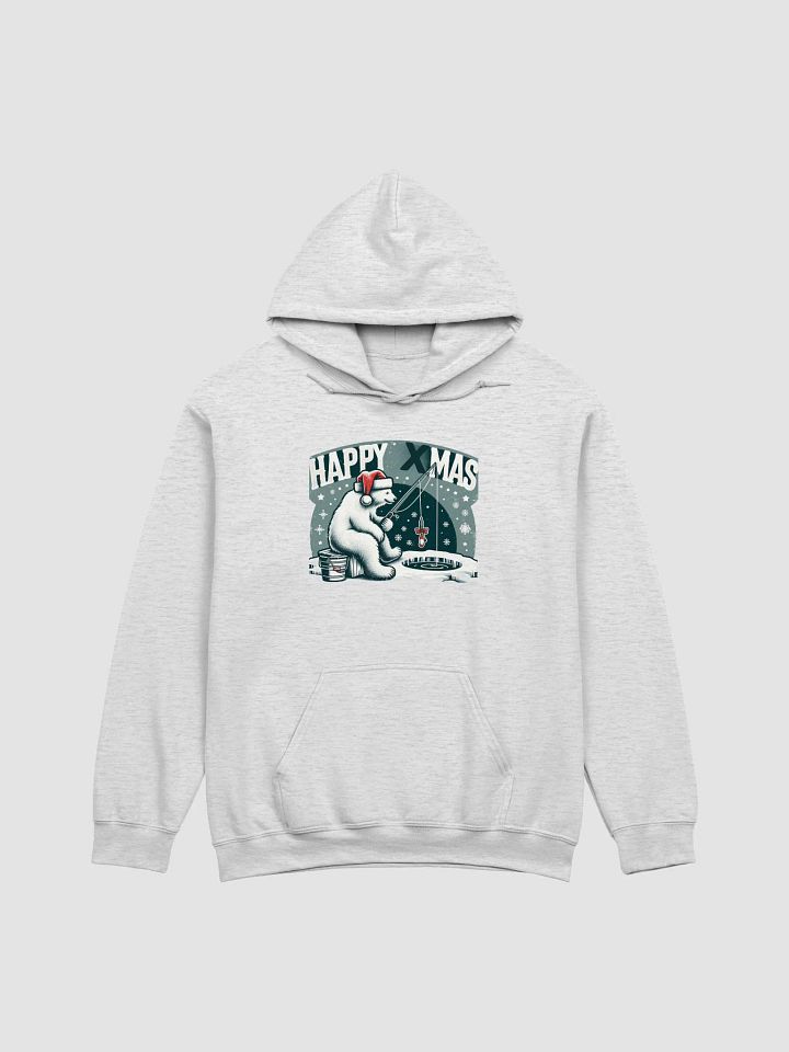 Happy Xmas Fishing North Pole Bear Hoodie product image (6)