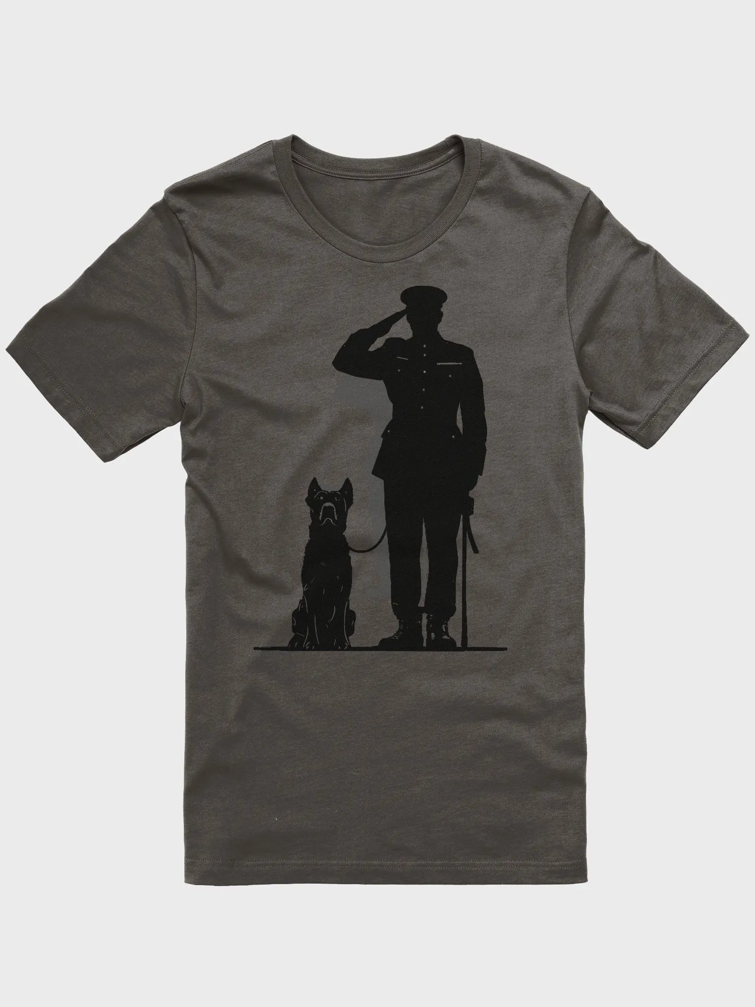 Army captain and dog saluting product image (1)