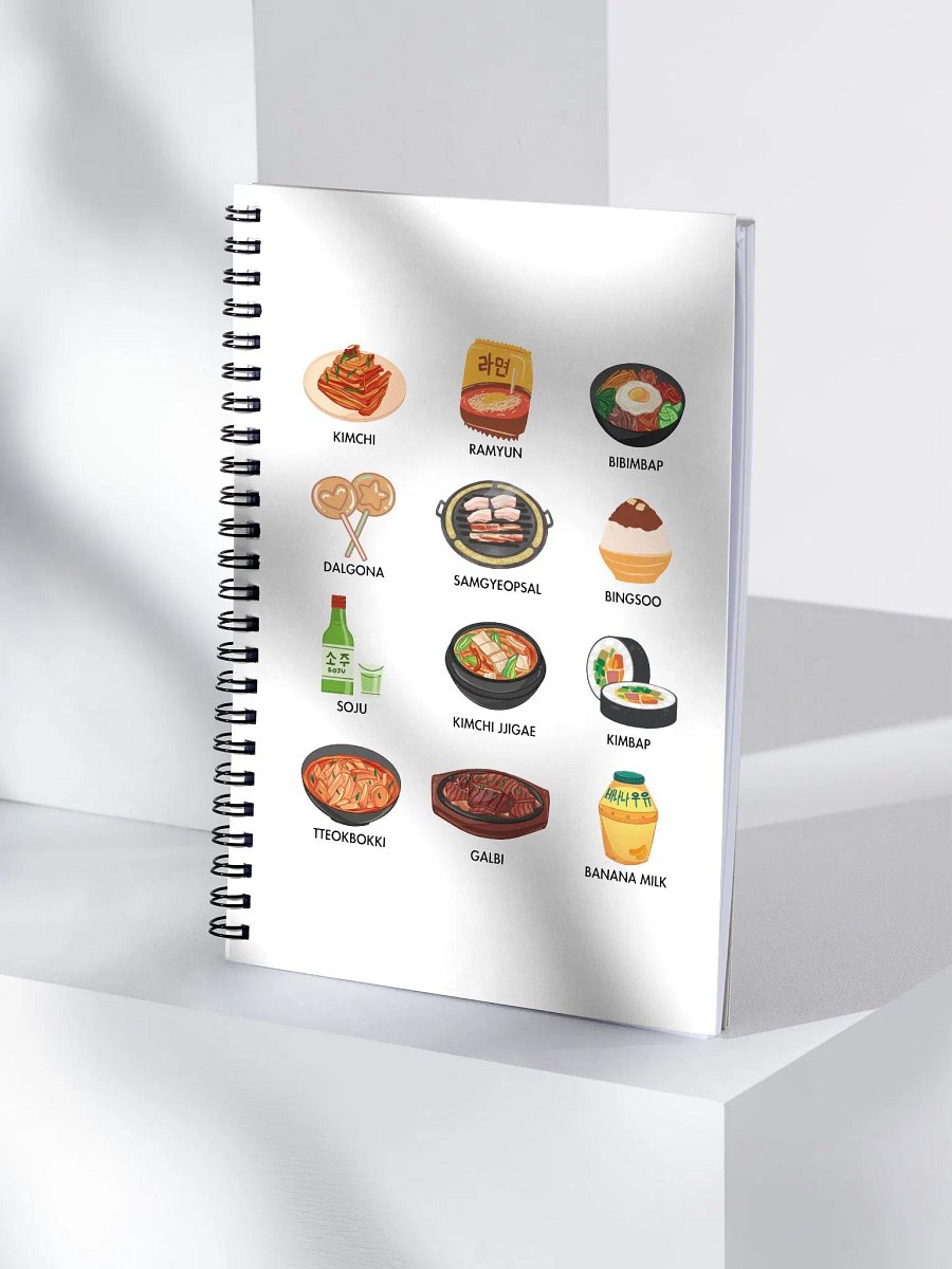 K-Food Lover's Spiral Notebook product image (4)