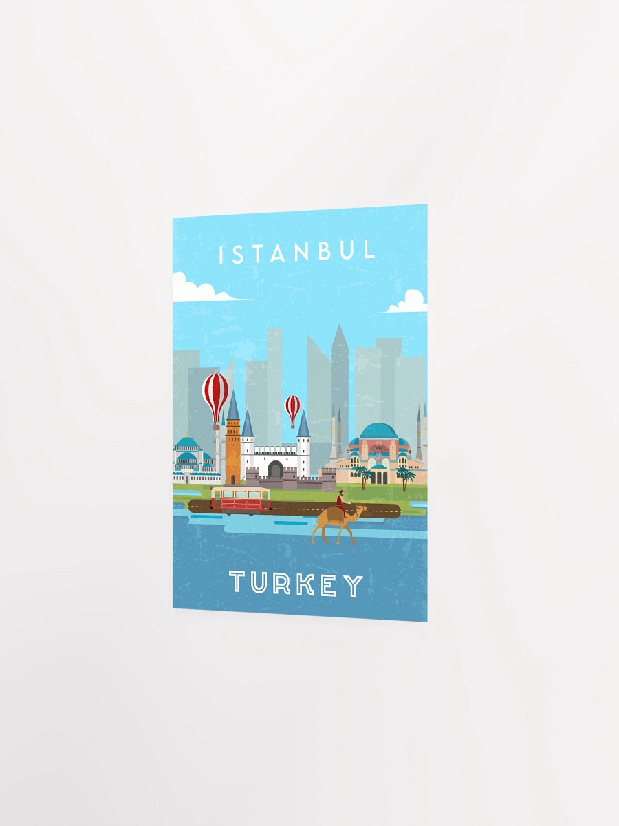 Istanbul, Turkey — Retro travel minimalist poster, retro travel art product image (7)