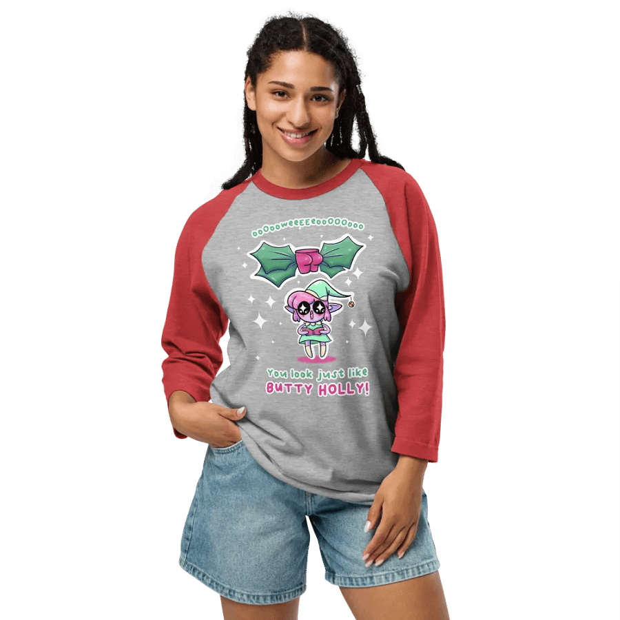 Butty Holly baseball tee product image (7)