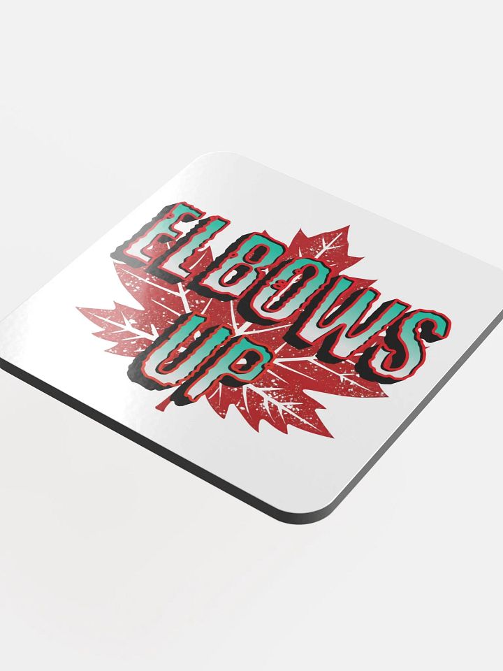Elbows Up Maple Leaf Gradient Cork Coaster product image (1)