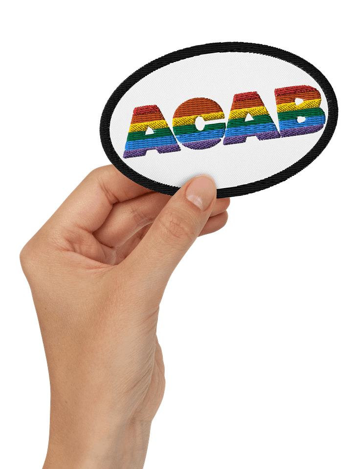 ACAB 4 inch oval patch product image (1)