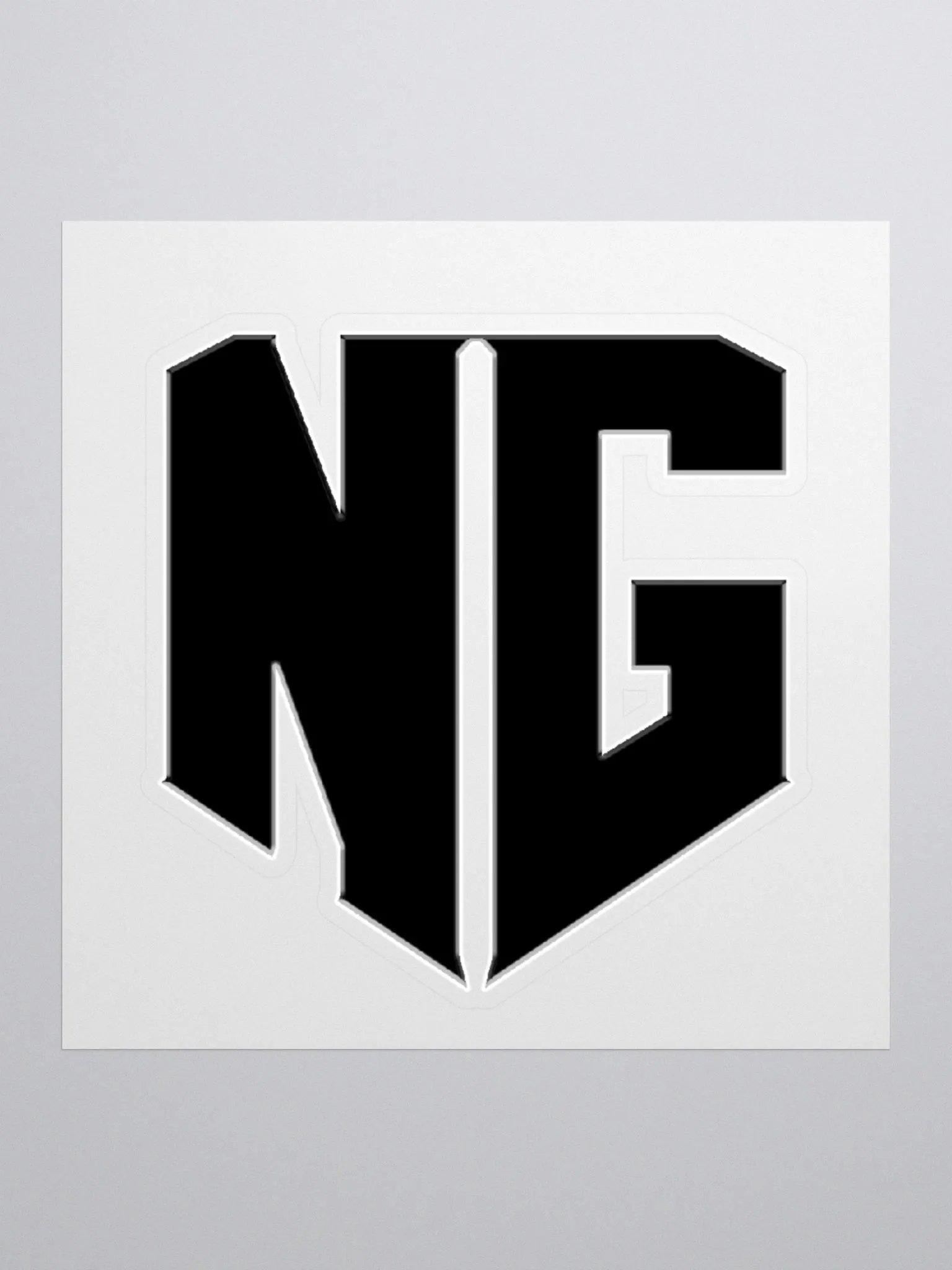 N.E.W. Gaming - Black Logo Sticker product image (3)