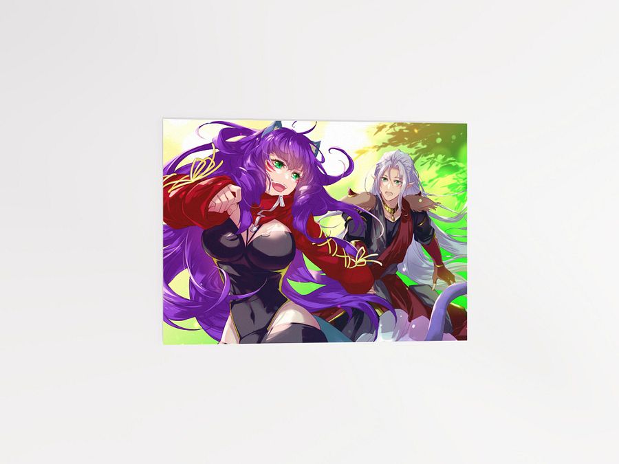 Wily Cat and Loyal Dog Print product image (3)