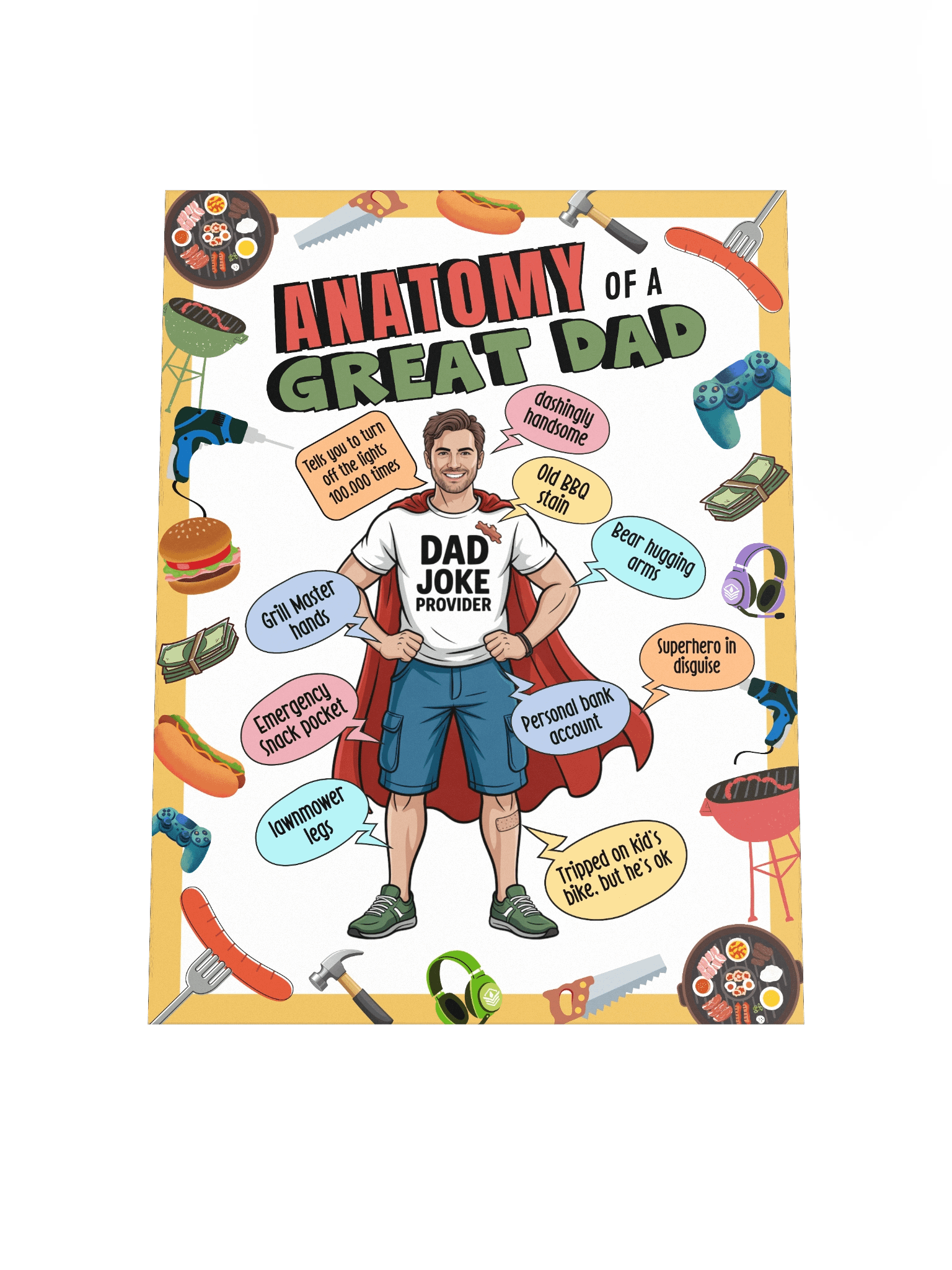 The Anatomy of a Great Dad Infographic product image (8)