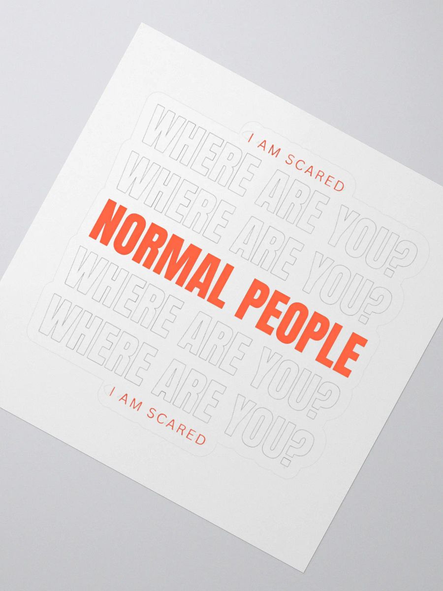 Normal people - Where Are You? product image (2)