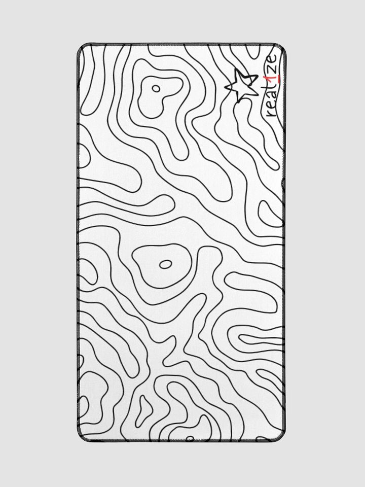 cloud line real1ze white topo mousepad product image (2)