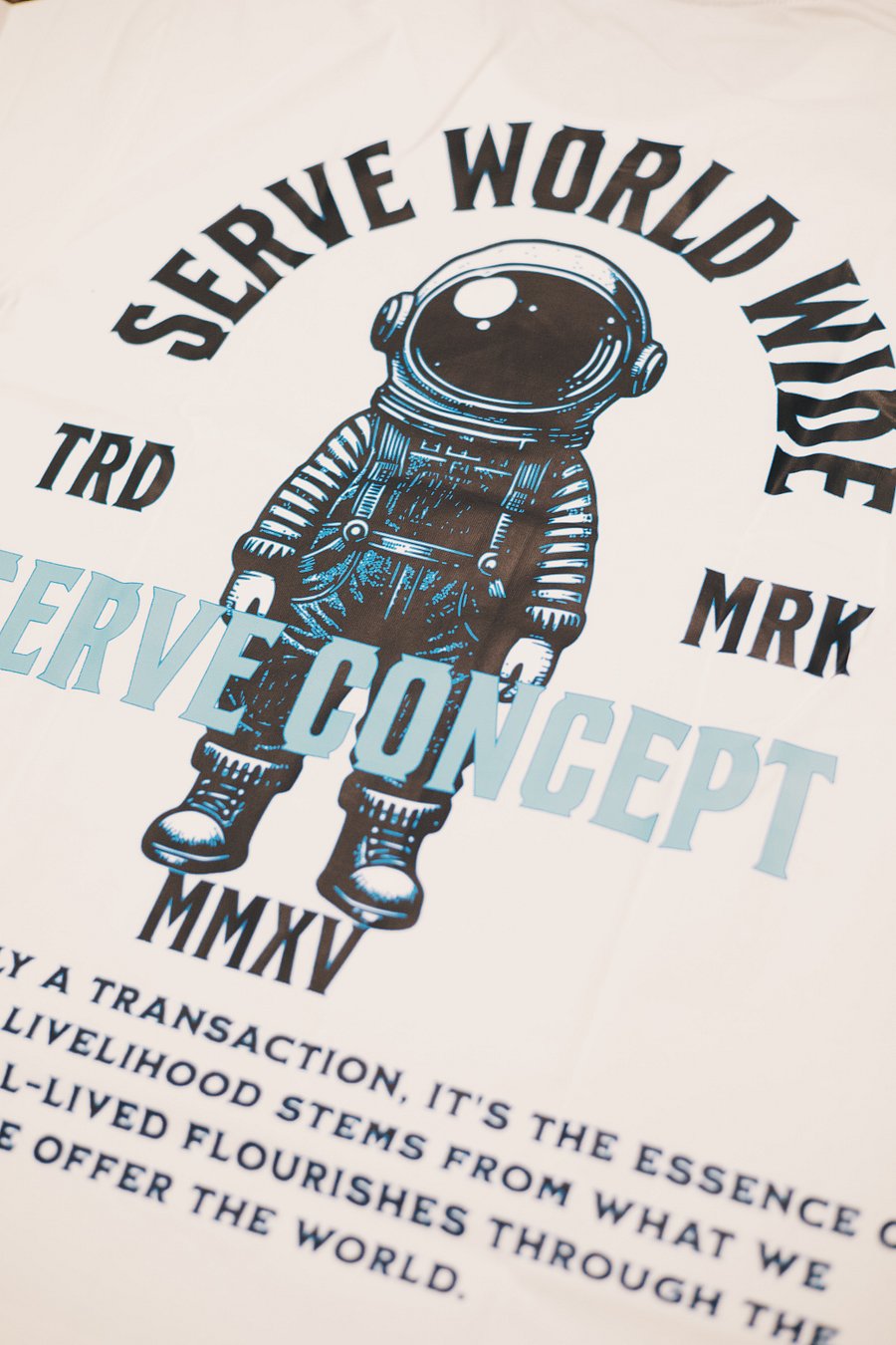 White Serve Concept t-shirt product image (2)