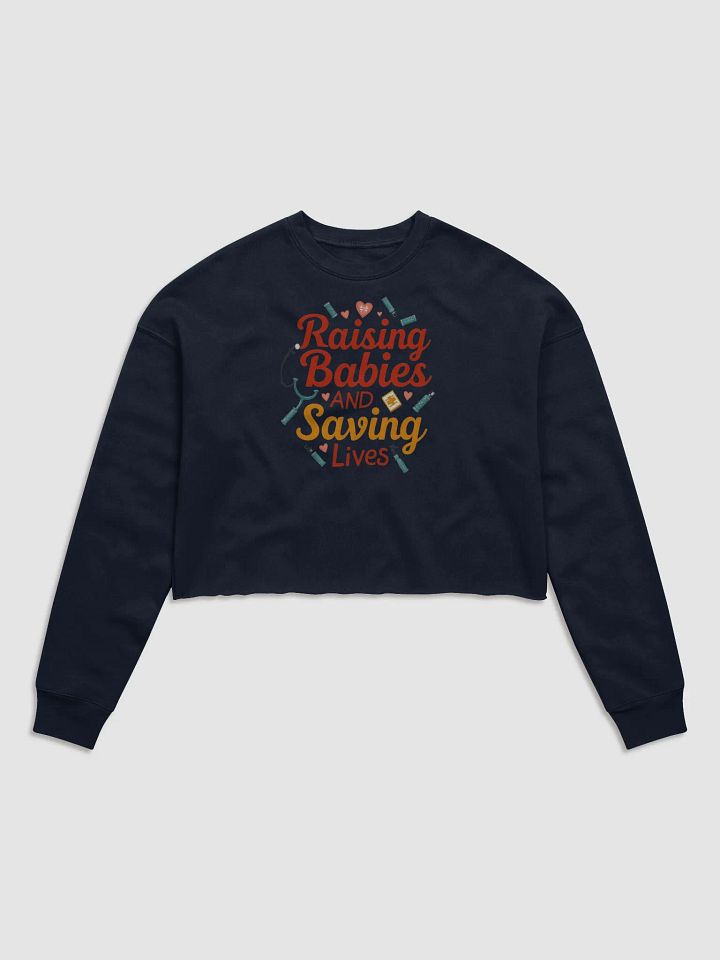 Healthcare Heroine Fleece Crop Sweatshirt product image (3)