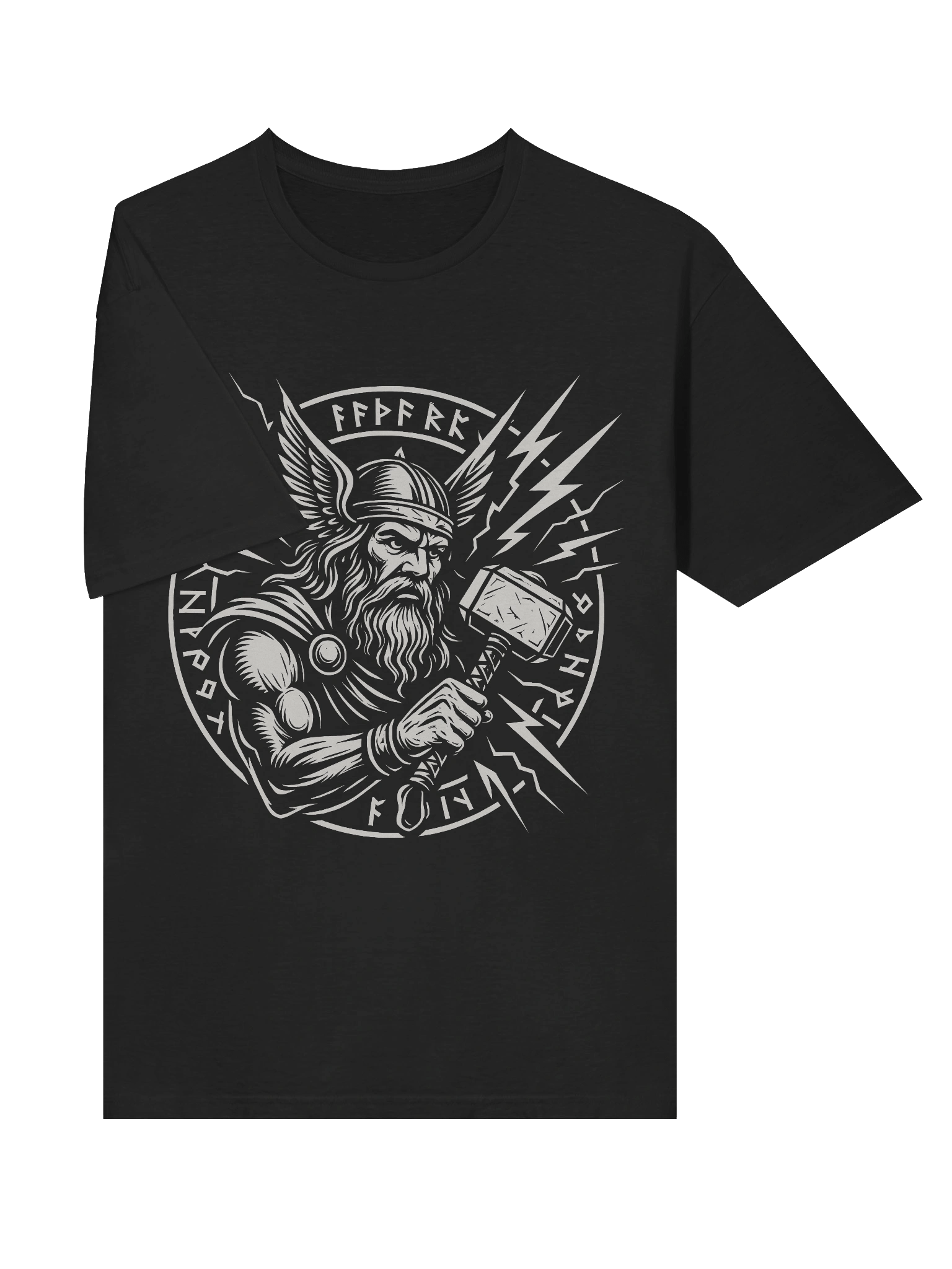 Gildan Unisex Softstyle T-Shirt – Thor God of Thunder Viking Print product image (5)