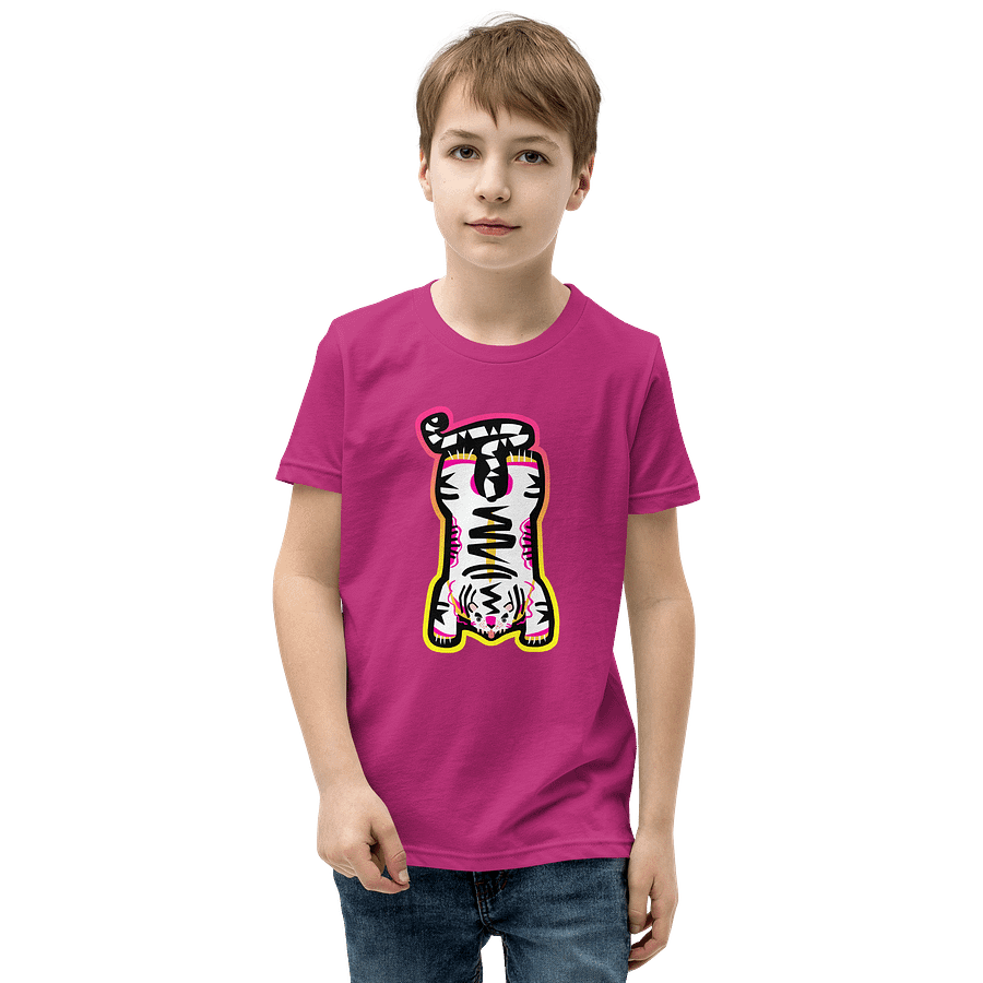 Electric Tiger in White - Youth T-shirt product image (2)