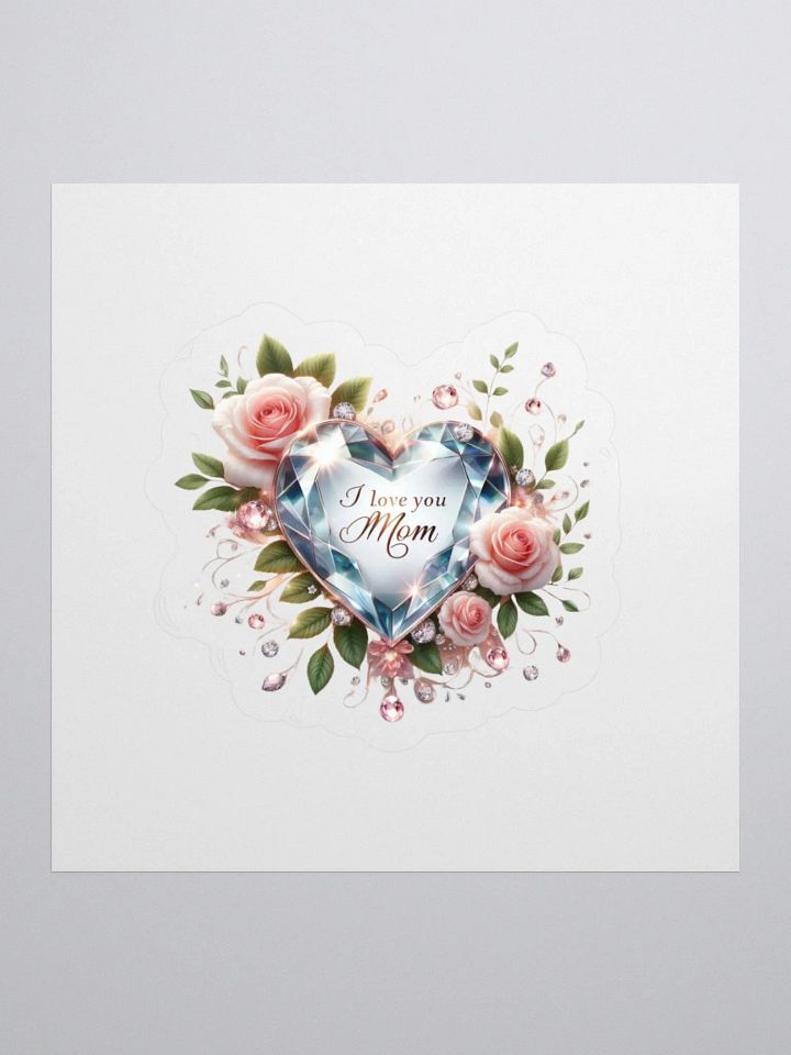 Mom's Love Diamond Kiss Cut Stickers product image (1)