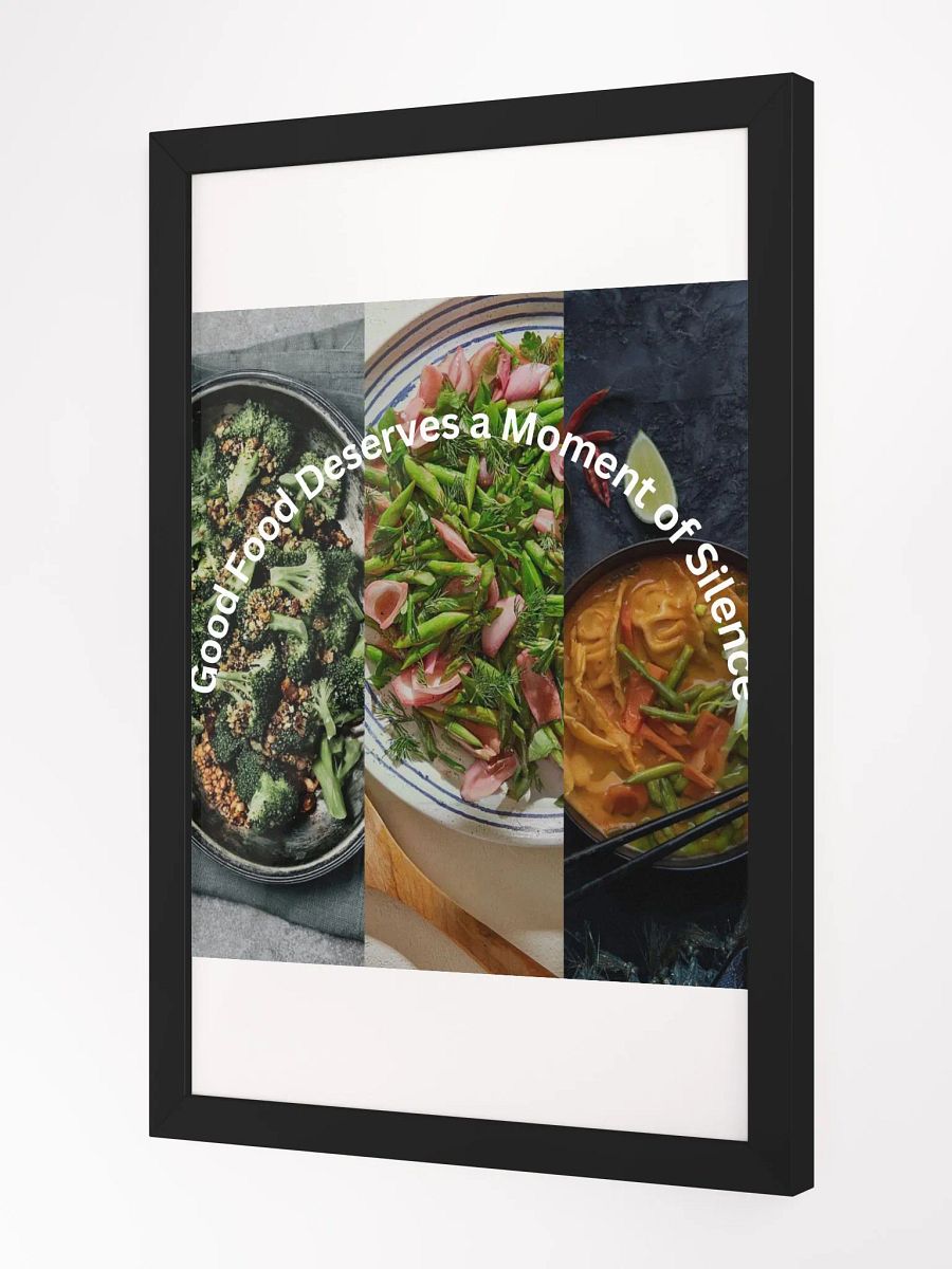 Wall Art Food Collage Vegetable Framed High-Quality Matte Poster (in) product image (2)