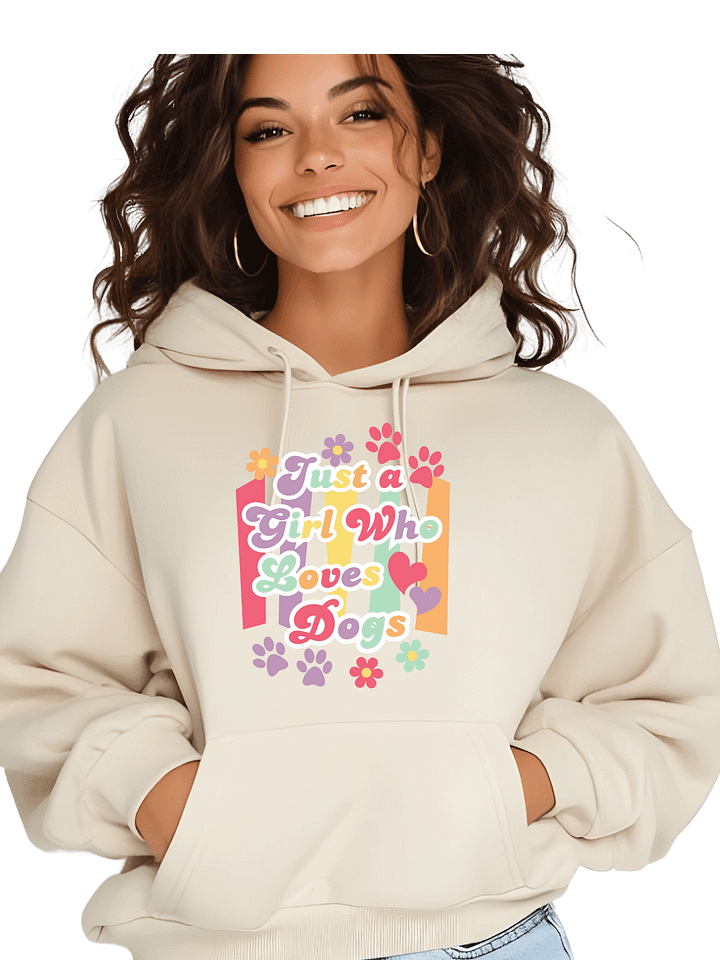 Just A Girl Who Loves Dogs Gildan Classic Hoodie product image (14)