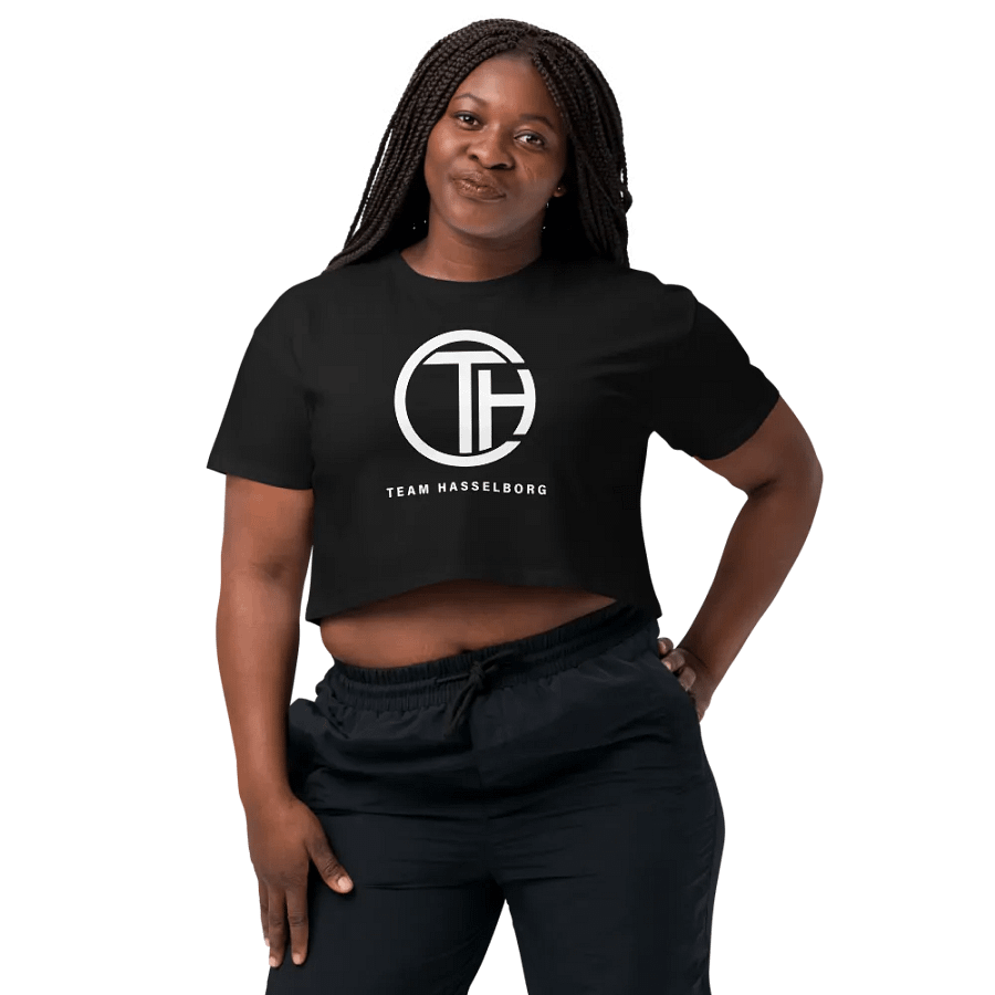 Hasselborg Logo Cropped Tee - Black product image (3)