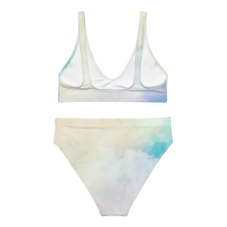 Blur cloud rainbow Design High Waisted Bikini - V1 product image (1)