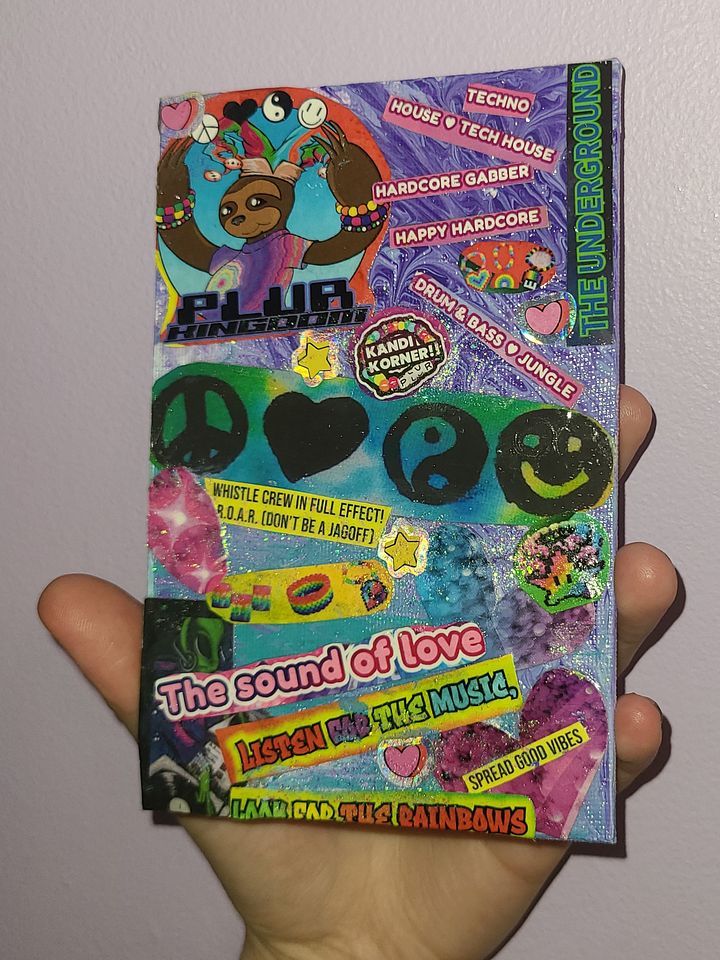 PLUR Kingdom Rave Nostalgia 4x6 mini canvas product image (1)