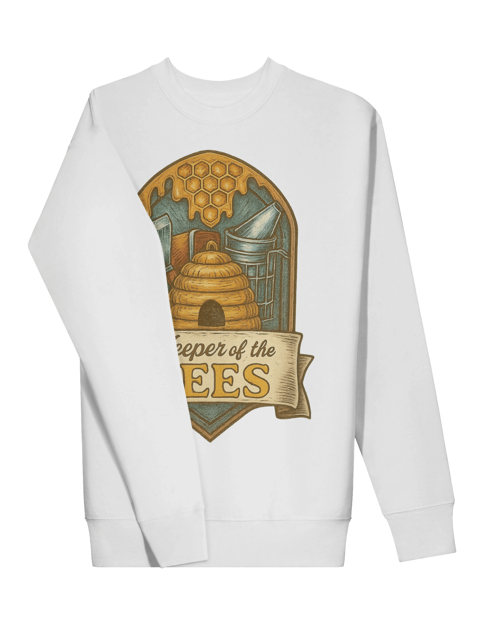 Keeper of the Bees Sweatshirt - Beekeeping T shirt Gift for Bee Lovers & Backyard Beekeepers product image (3)