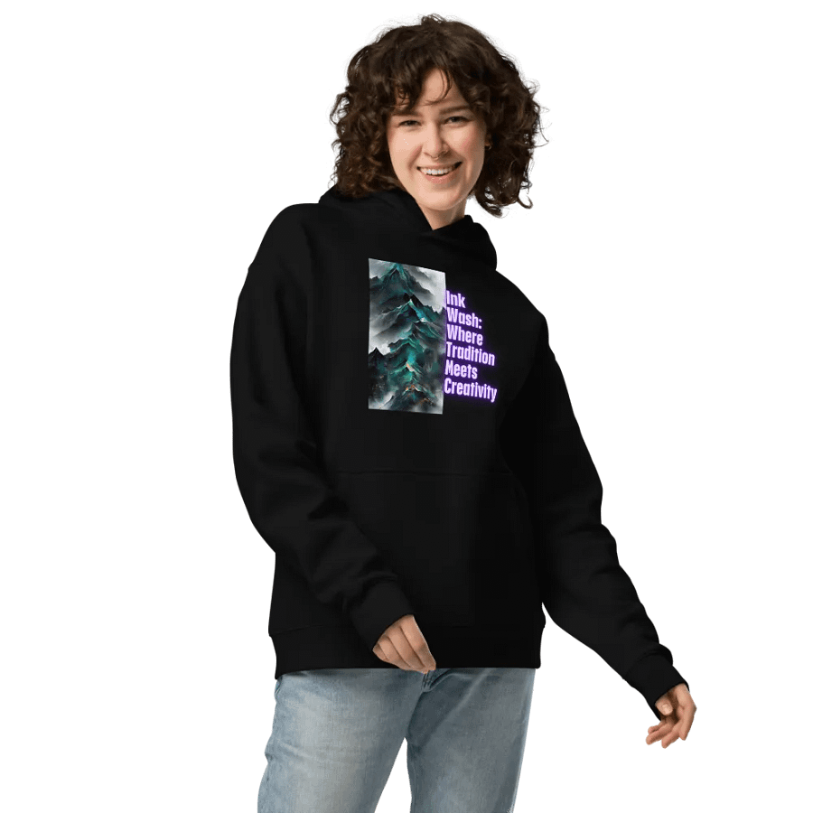 Ink Wash Elegance Hoodie product image (4)