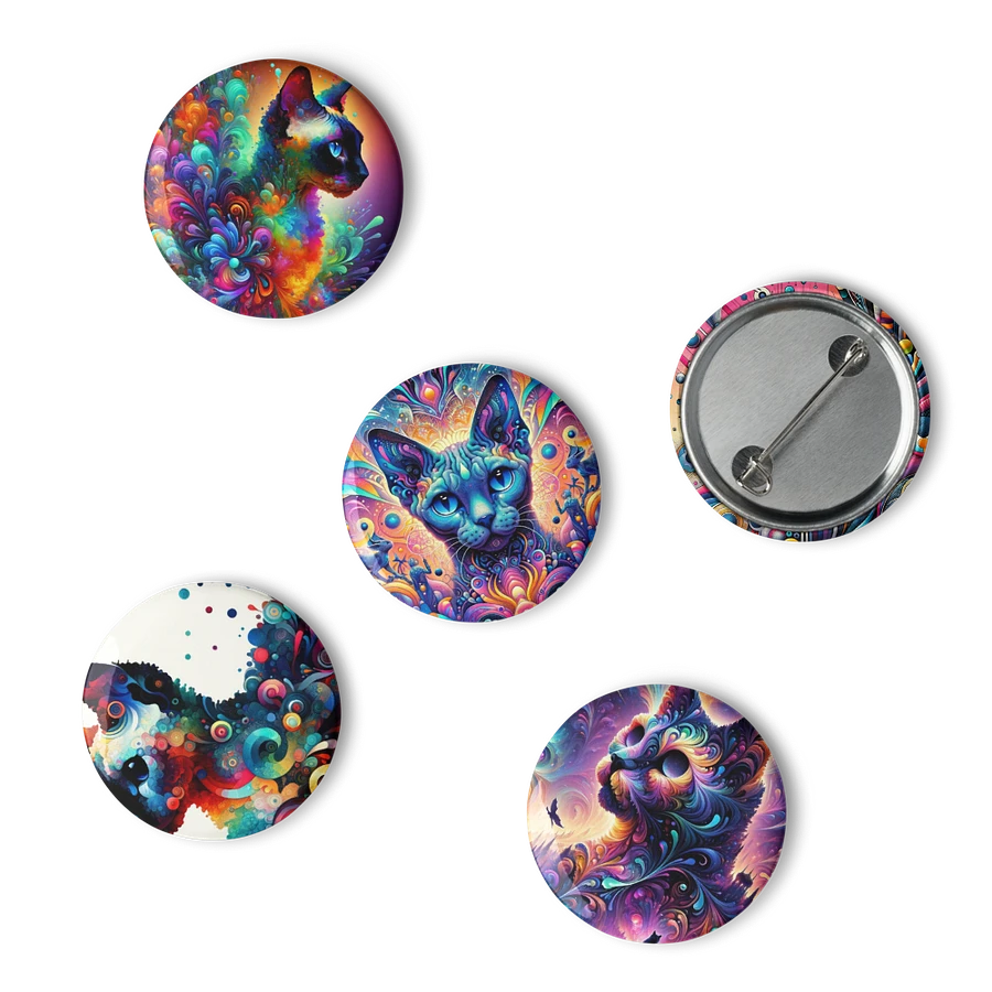 Set of Pin Buttons: Devon Rex 2 product image (6)