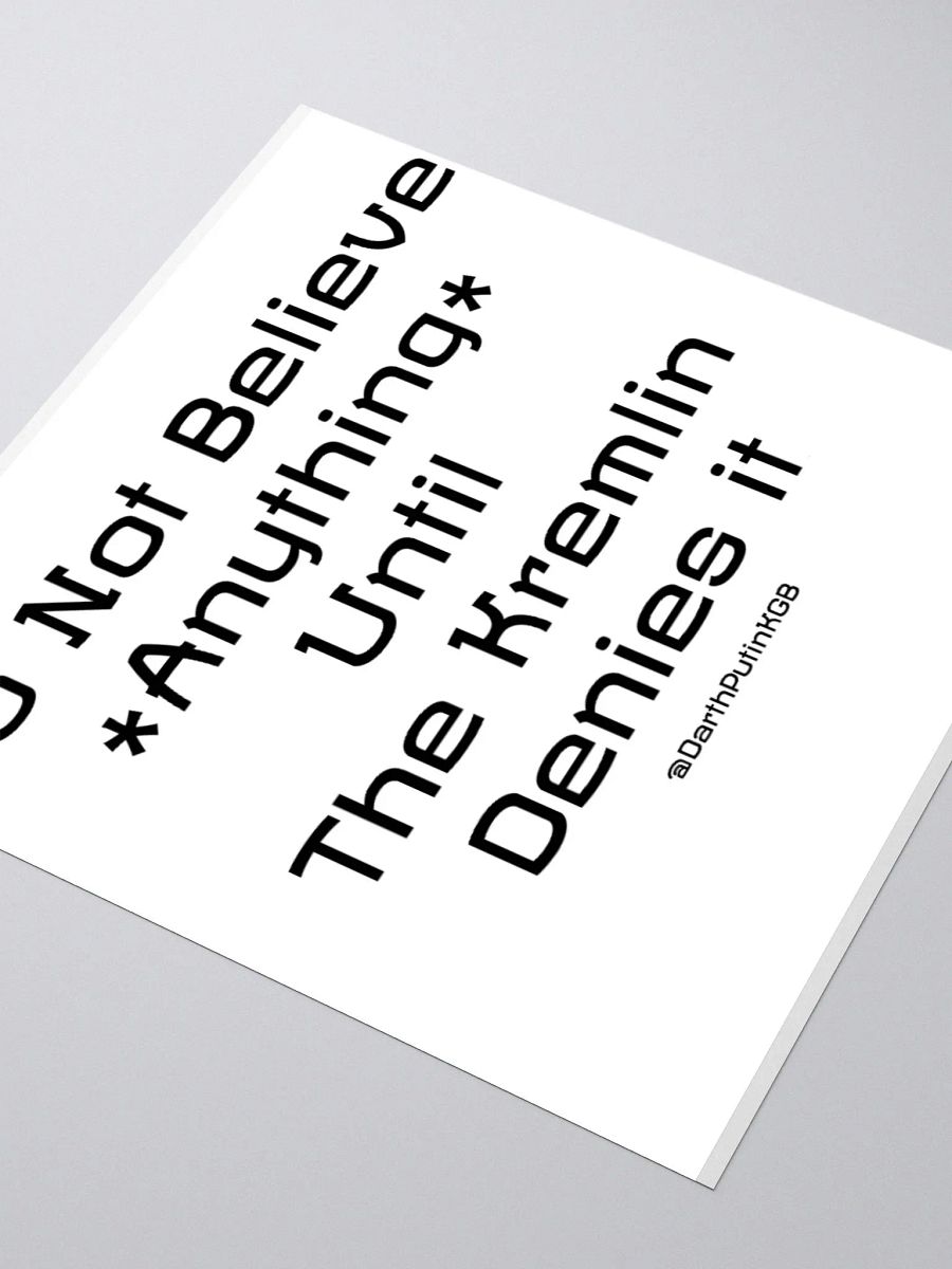 Kremlin denial stickers - No picture product image (8)