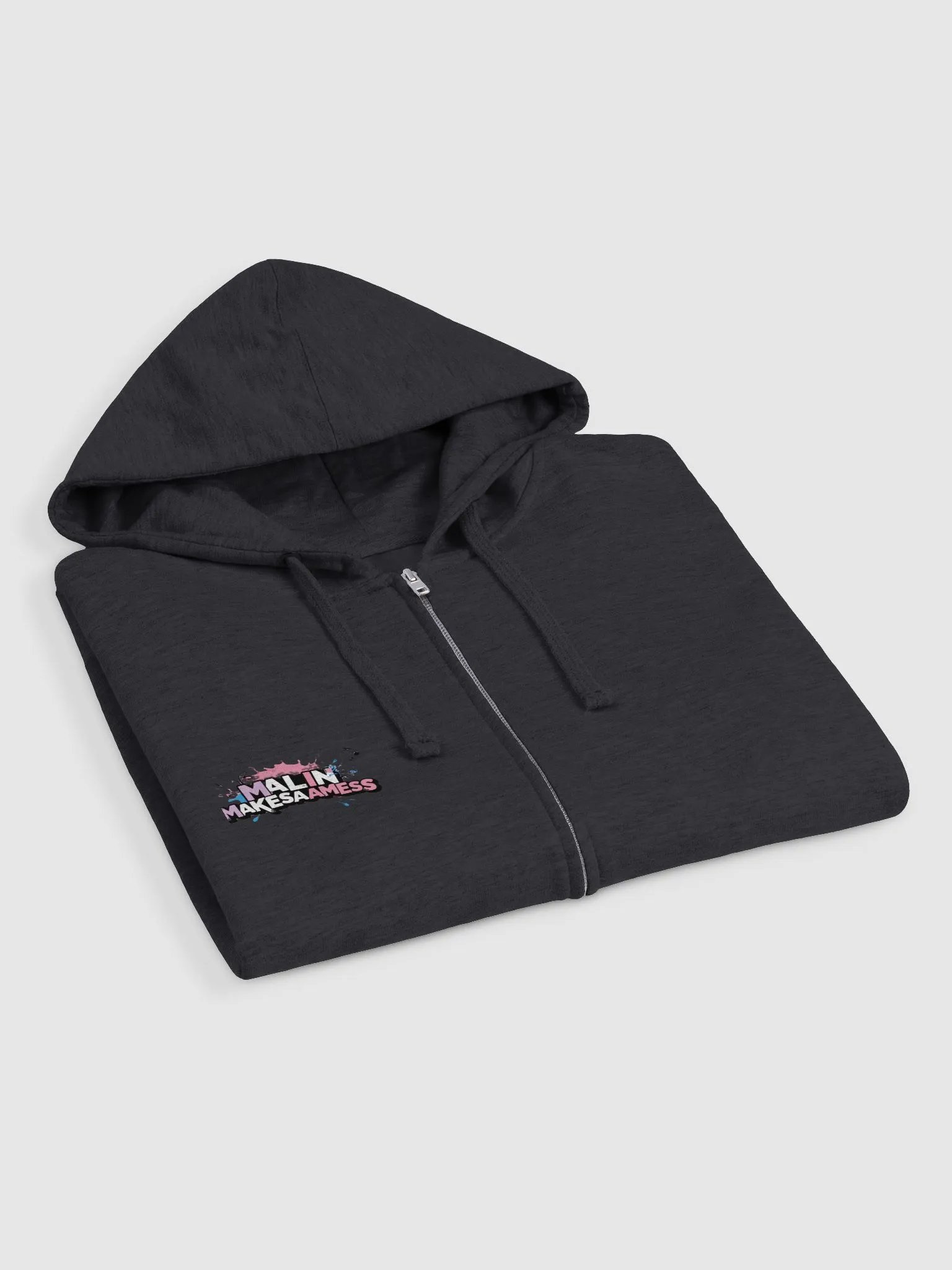 Malinmakesamess - Zip up hoodie (small logo front) product image (3)