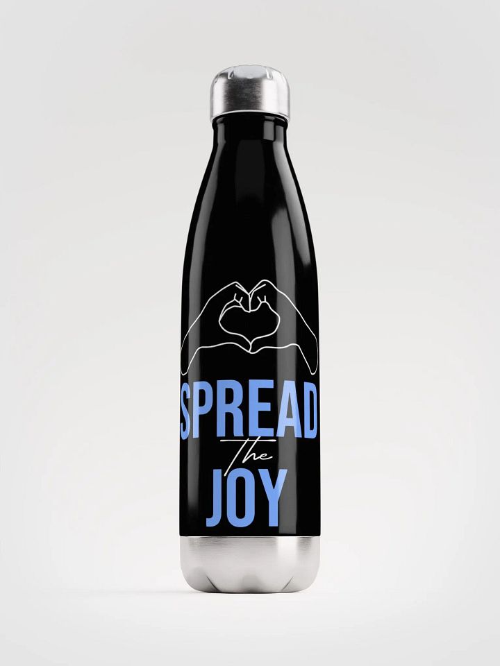 Spread the Joy Water Bottle Black product image (1)