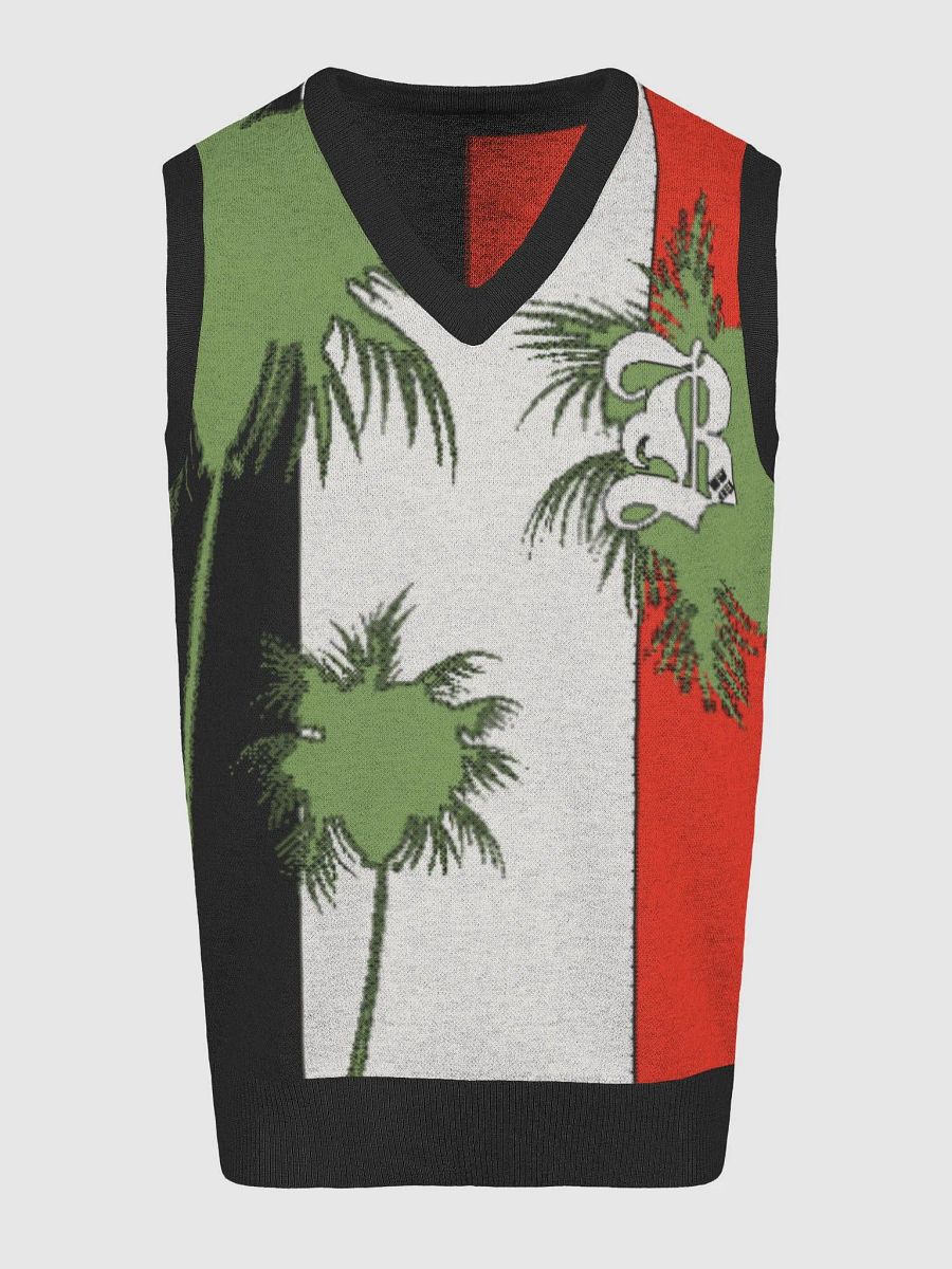 BPC TROPICAL KNITTED VIBE V-NECK VEST UNISEX product image (13)