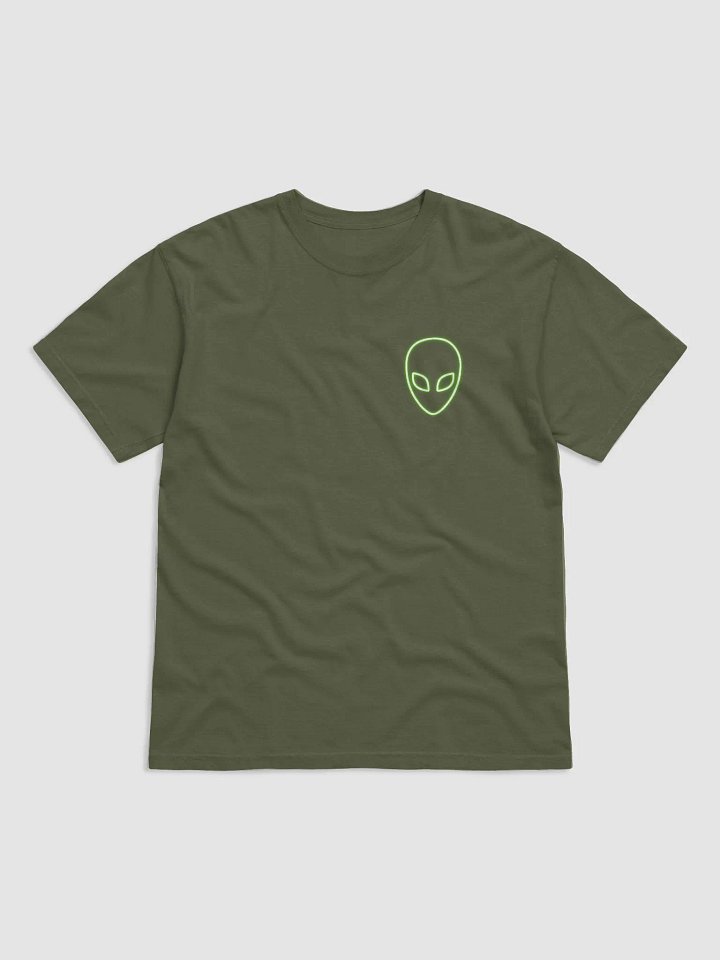 Neon Green Alien Head T-Shirt product image (34)