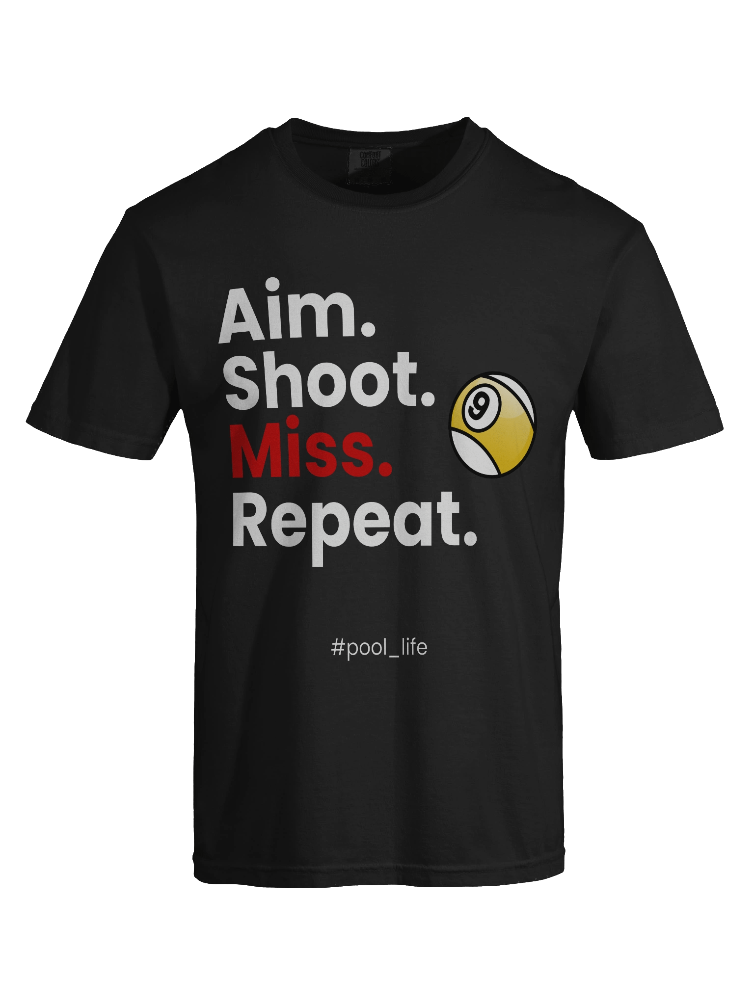 9-ball Pool Life T-shirt (Black) product image (3)