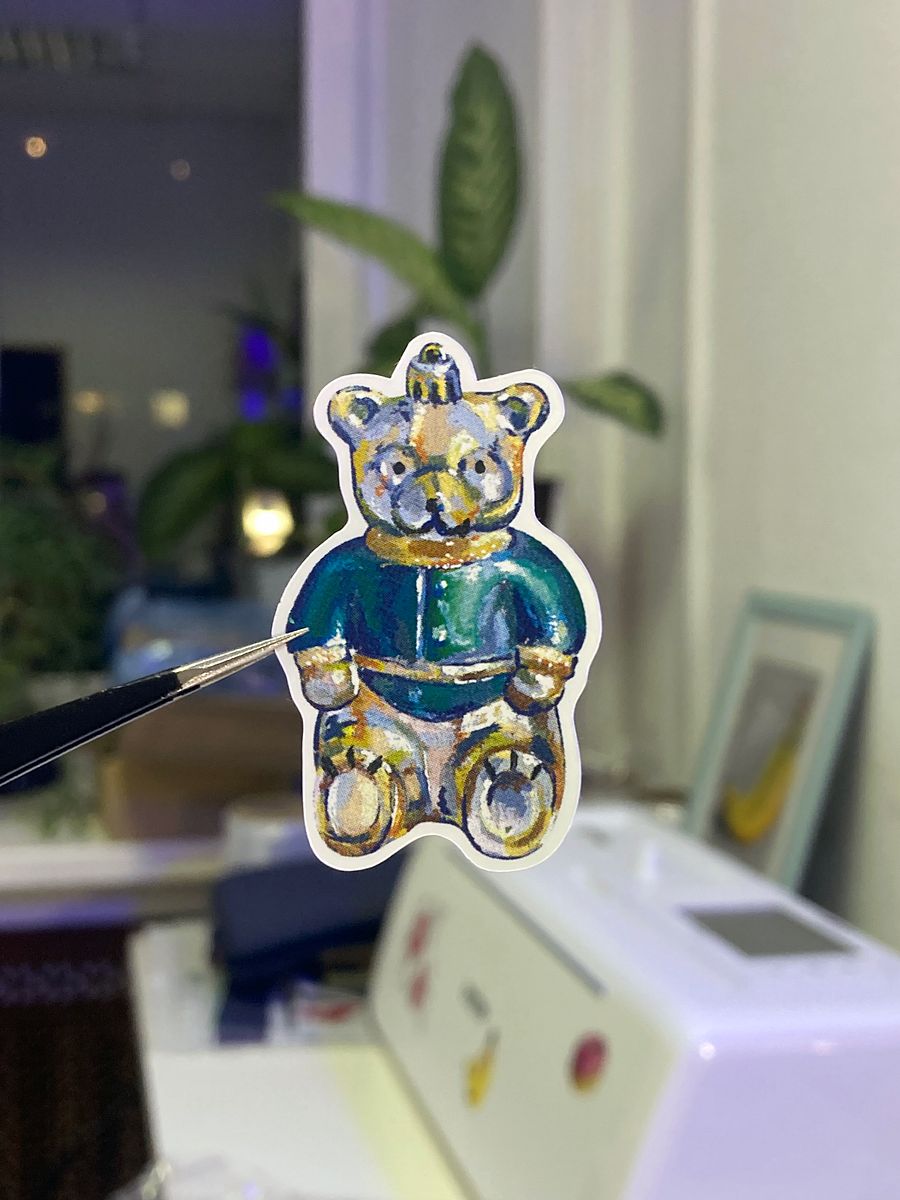 Bear - Christmas tree decoration sticker product image (1)