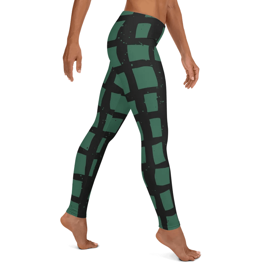 Customizable Green Grid Leggings product image (11)