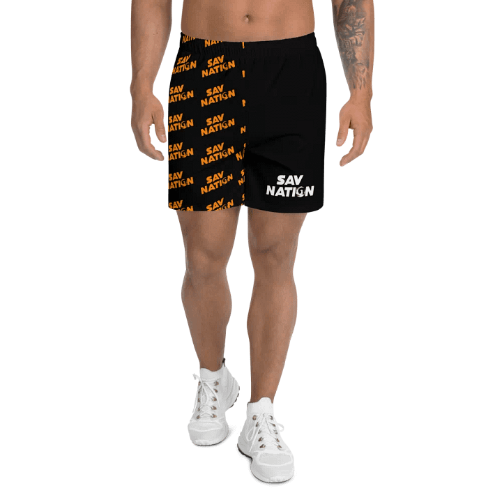 Orange Sav Nation Printed Shorts product image (1)