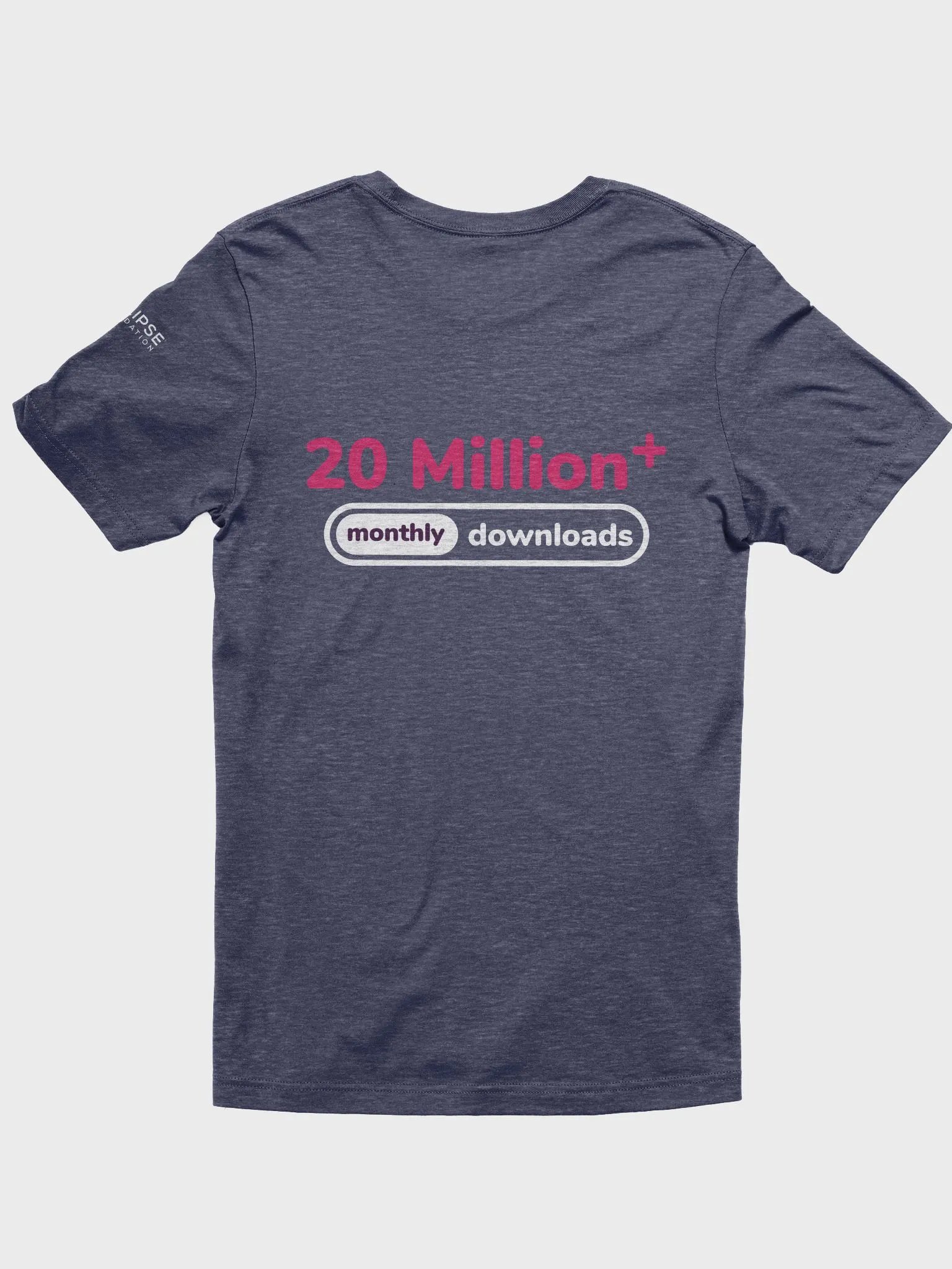 Temurin 20 Million + Monthly Downloads T-shirt - Midnight Navy product image (1)