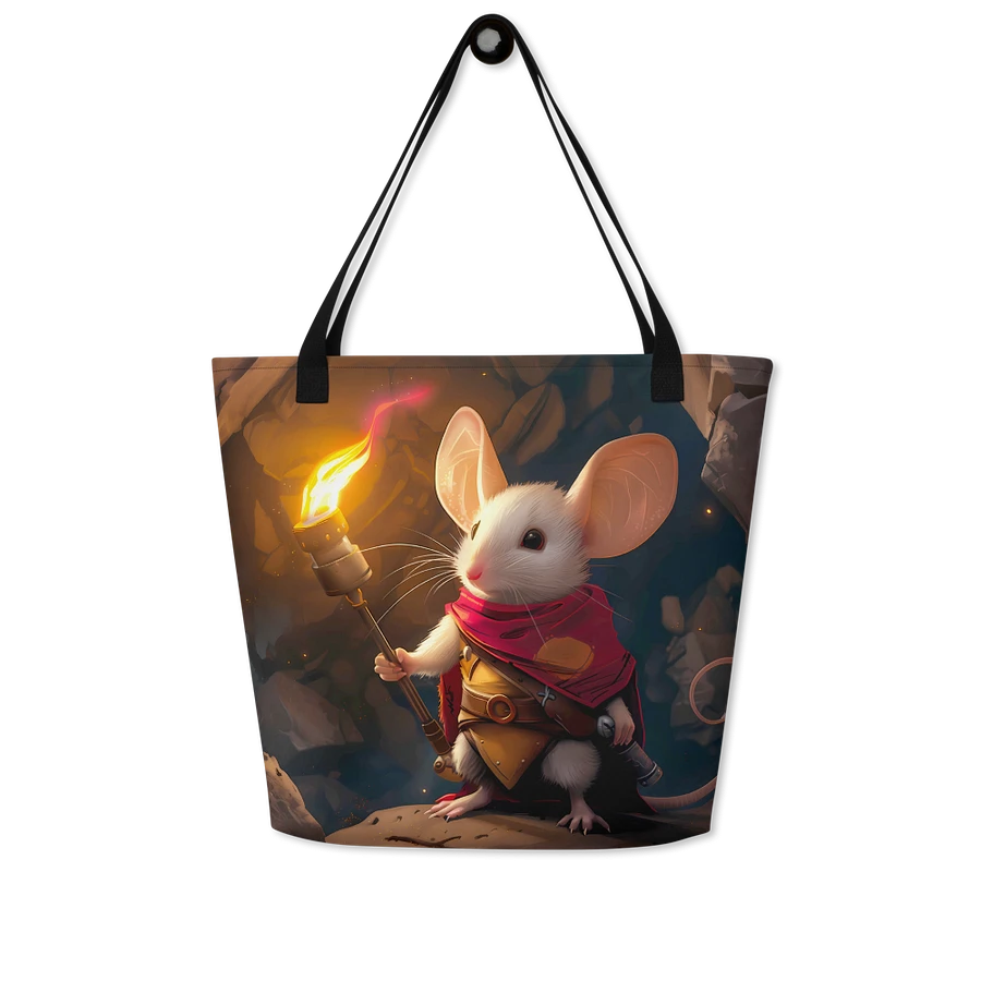 Tote Bag: Awesome Mouse the Explorer Mystical Forest Cavern Fantasy Adventure Design product image (7)