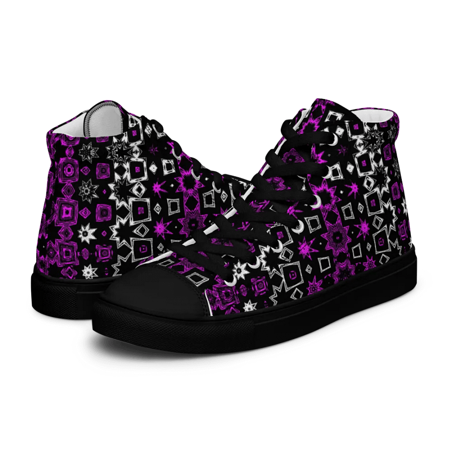 That Stars Pattern Ladies High Top Canvas Shoes product image (12)