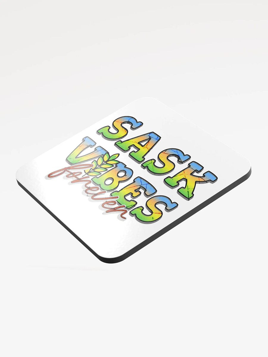 Sask Vibes Forever Cork Coaster product image (4)
