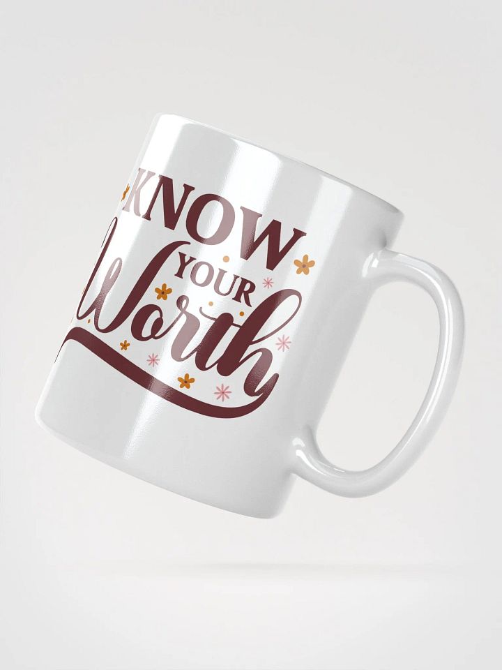 Floral Know Your Worth Mug product image (2)