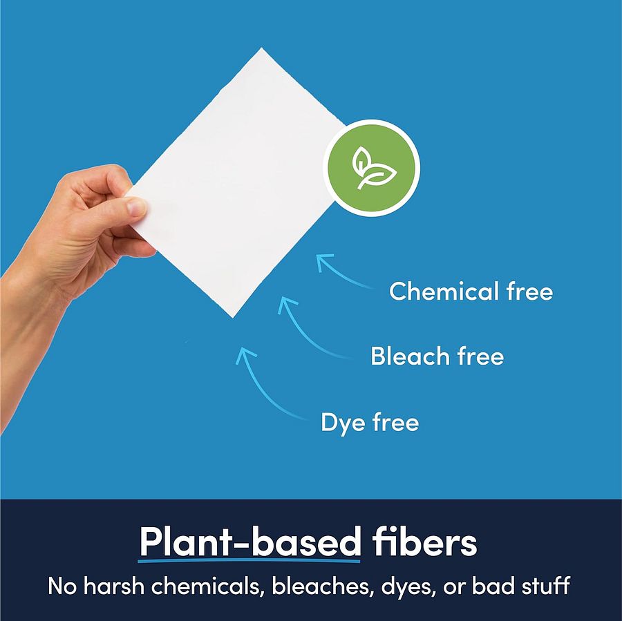 Rainforest Breeze Scented Dryer Sheets, Reduce Static, Infused with Essential Oils, No Harsh Chemicals, Biodegradable, Hypoallergenic, No Plastic product image (4)