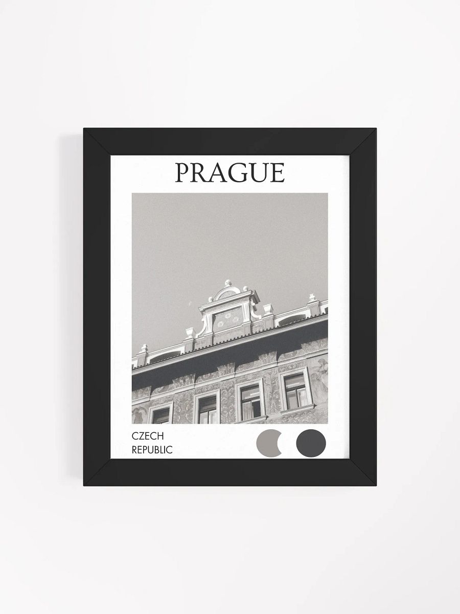 Buildings of Prague III - Black & White / Framed product image (4)